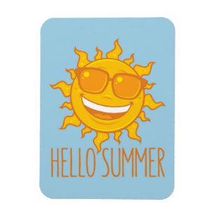 Íman Olá Summer Sun com óculos de sol