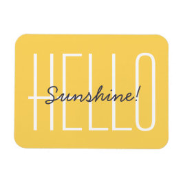 Íman Olá Tipografia Amarela Sunshine Citação