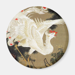 Íman Old Pine Tree e White Phoenix por Ito Jakuchu