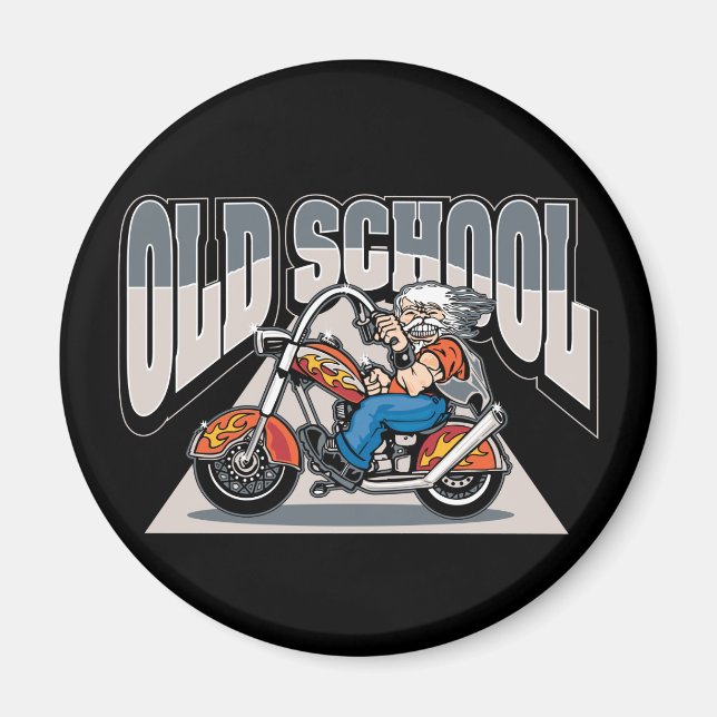 Íman Old School Biker (Frente)