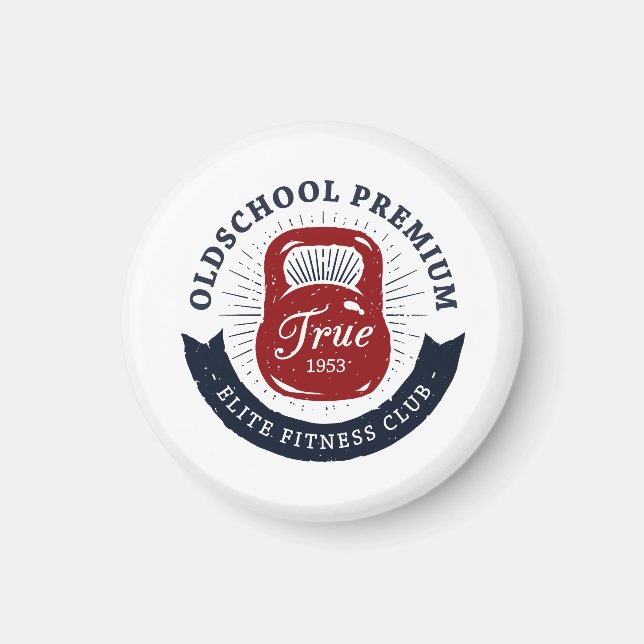 Íman Old School Premium True 1953 Clube de Elite Fitnes (Frente)