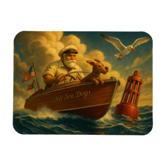 Íman Old Sea Dogs: a sailor and his trusty canine 