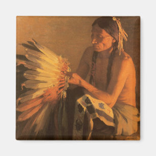 Íman Old War Bonnet de Joseph Henry Sharp