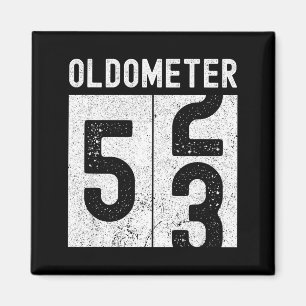 Íman Oldômetro Aniversário de 53 anos Engraçado Retro F