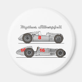 Íman Oldtimer Deutschland 1939 Auto-Union Sielberpfeil