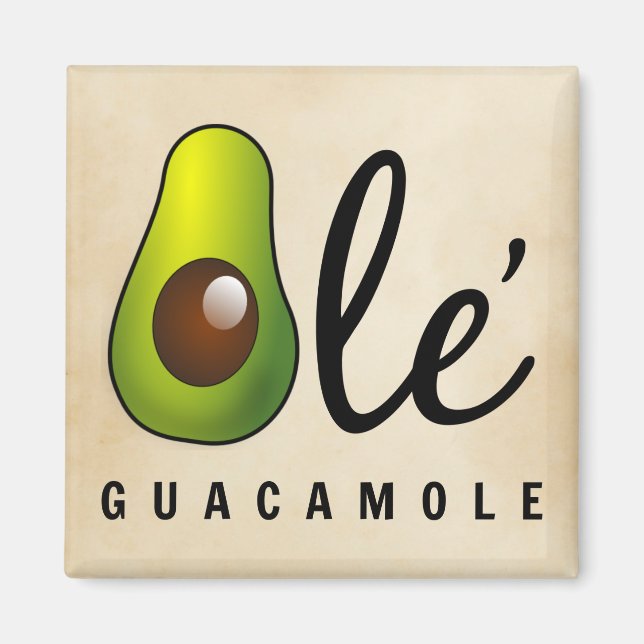Íman Ole Guacamole Avocado Humor (Frente)