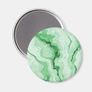 Íman Olhar Ágata Verde Floresta Druzy 