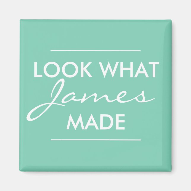 Íman Olhe o que seu filho fez... (Frente)