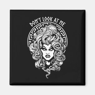 Íman Olhe Para Mim Gótico Feminista Engraçada Medusa Wi