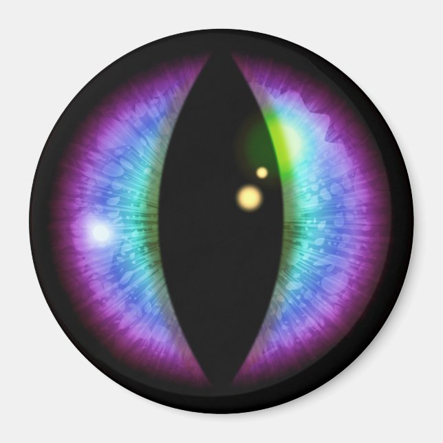 Íman Olho de Dragões Azuis e Roxos (Frente)