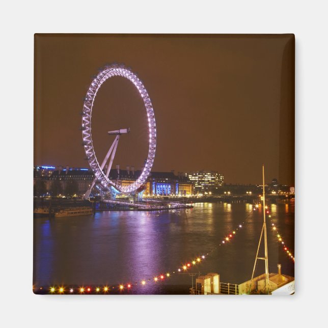 Íman Olho de Londres, Rio Tâmisa e luzes de (Frente)