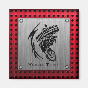 Íman Olho de metal escovado, Dirt Bike