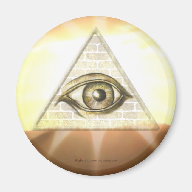 Íman Olho de Providence Sunburst Magnet (Frente)