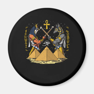 Íman Olho egípcio de Ankh do Ra do deus de Anubis de