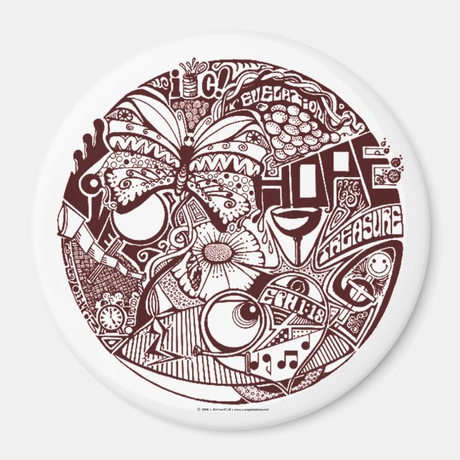 Íman "Olhos 2 Coração" - Magneta (Frente)