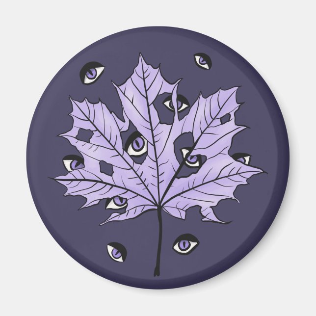 Íman Olhos Assustadores Púrpura - Natureza Gótica Spook (Frente)