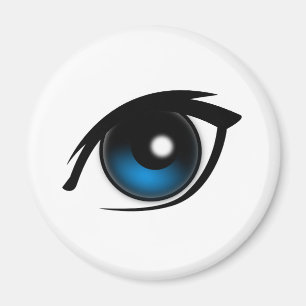 Íman Olhos azuis dos desenhos animados