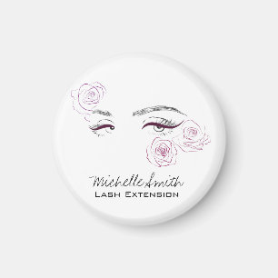 Íman Olhos bonitos Chapas longas Rosas Extensão de Las