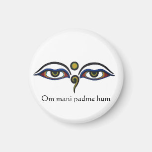 Íman Olhos da sabedoria/com Mantra-Budismo
