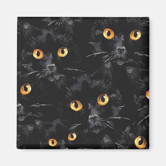 Íman Olhos de gato preto (Frente)