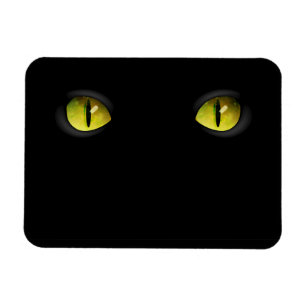 Íman Olhos de gato preto de incandescência na