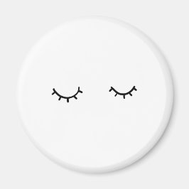 Íman Olhos fechados, apenas pestanas