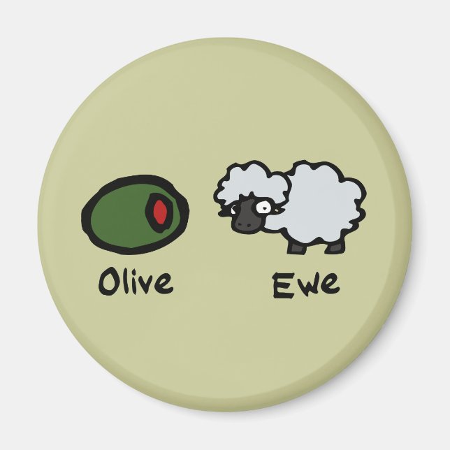 Íman Olive Ewe (Frente)