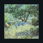 Íman Olive Grove de Vincent van Gogh<br><div class="desc">Olive Grove de Vincent van Gogh é uma pintura típica de apos impressionismo de arte. Van Gogh pintou mais de uma dúzia de paisagens de oliveiras enquanto vivia no sul de França. Um pomar cheio de frutas em uma fazenda na temporada de verão. Sobre o artista: Vincent Willem van Gogh...</div>