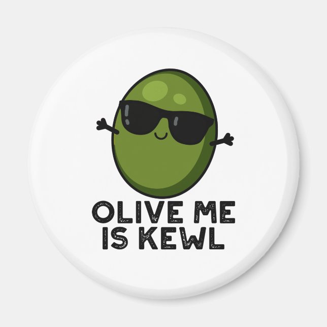 Íman Olive Me É Kewl Legal Olive Pun (Frente)