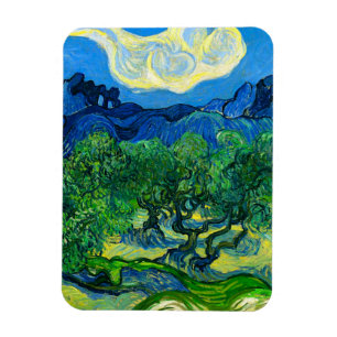 Íman Oliveiras de Van Gogh numa Paisagem Montanhosa