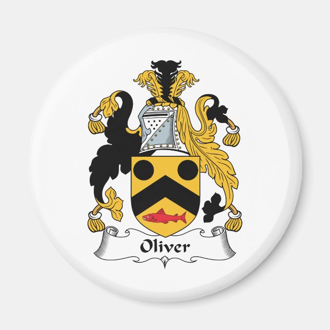 Íman Oliver Family Crest (Frente)