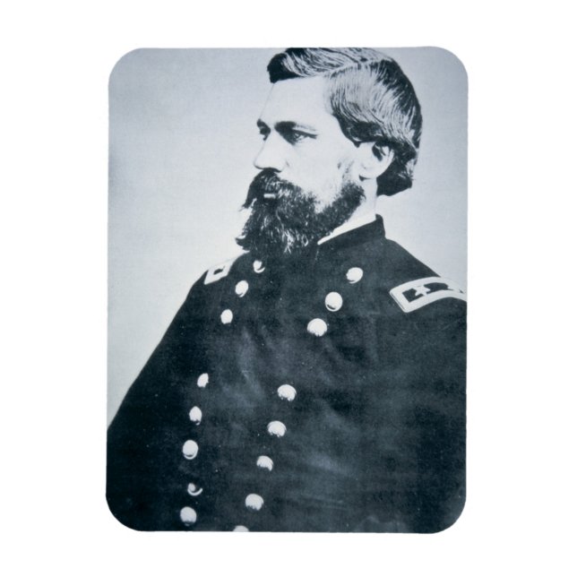 Íman Oliver Otis Howard (foto b/w) (Vertical)