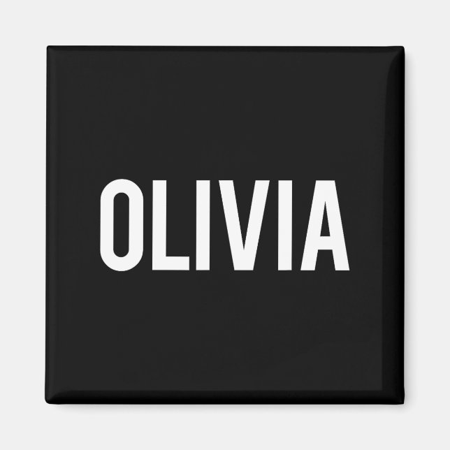 Íman Olivia - Cool New Funny Name Fan Gift Tee  (Frente)