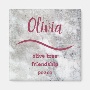 Íman {Olivia} Nome Significa Magnet
