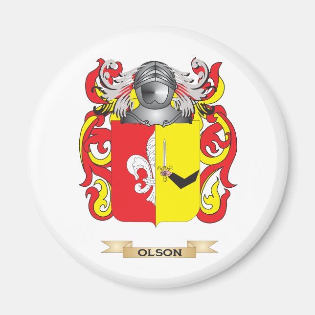 Íman Olson Casaco de Braços (Crest Familiar) (Frente)