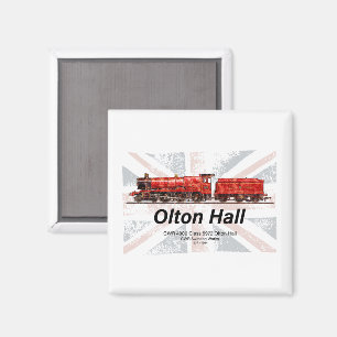 Íman Olton Hall Vintage Comboio a Vapor Comboio Inglês