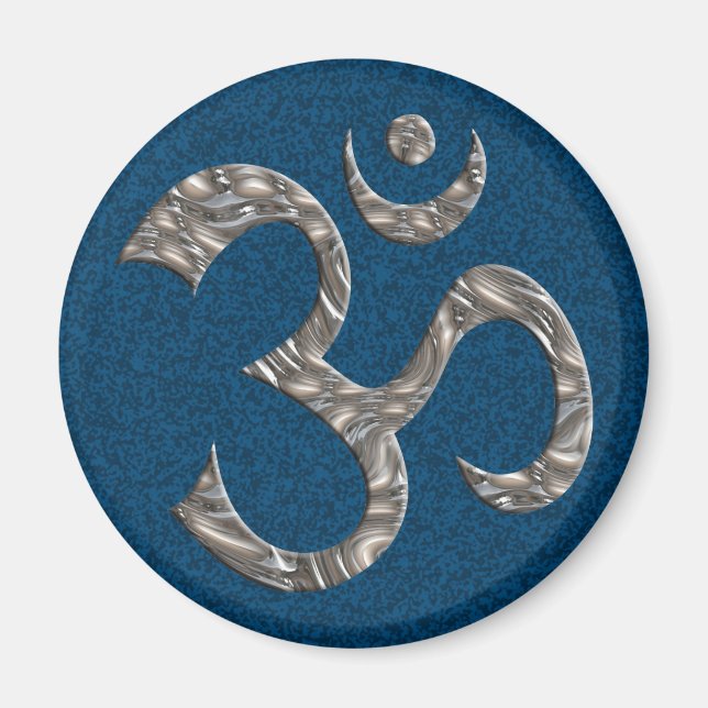 ÍMAN OM / AUM - PRATA (Frente)
