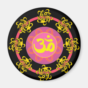 Íman Om com espirros e cores!