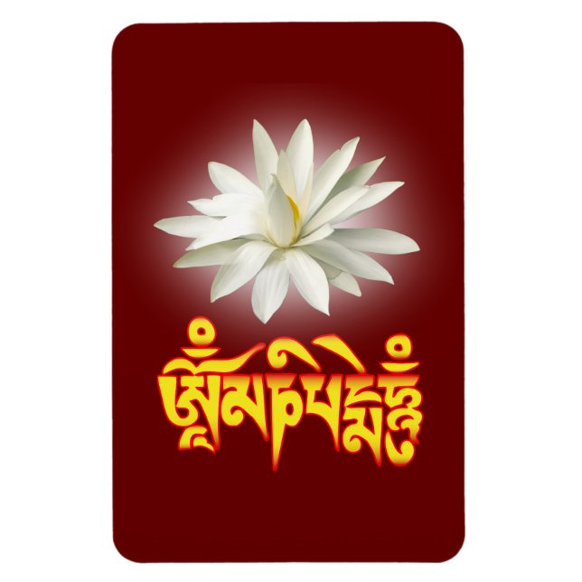 Íman Om mani padme hum mantra (Vertical)