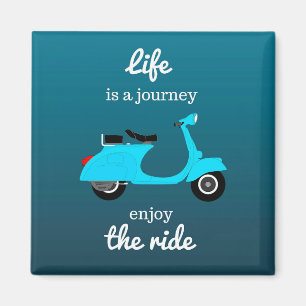 Íman Ombro Azul de Cota Inspiracional de Vida