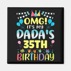 Íman Omg é meu Dadas 35º aniversário doce 35 anos