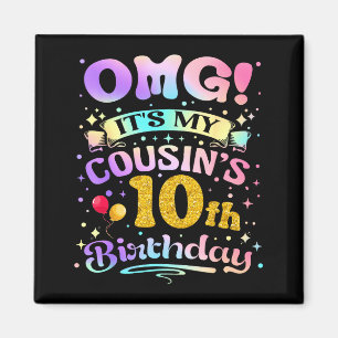 Íman Omg É o 10º Aniversário do Meu Primo Feliz 10 Anos