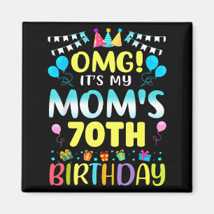 Íman Omg É o 70º Aniversário da Minha Mãe Doce 70 Anos