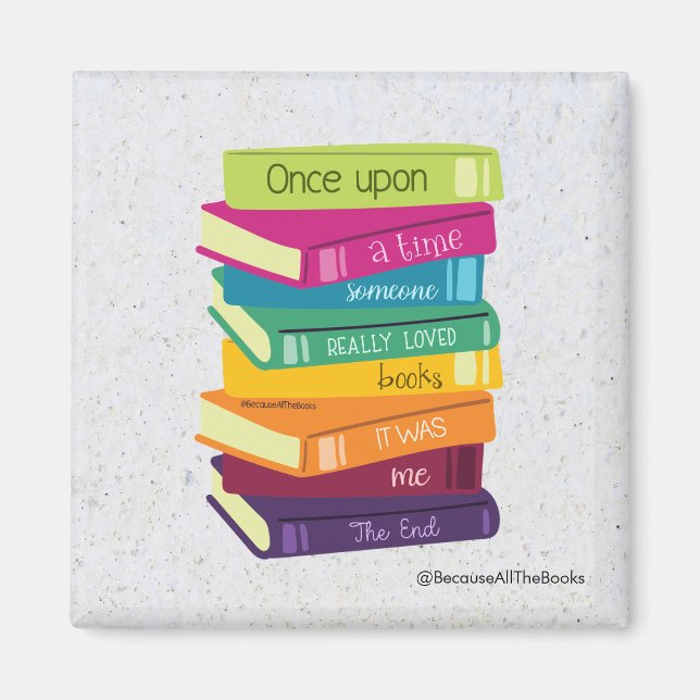 Íman Once Upon A Time Someone Loved Books (Frente)