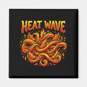 Íman Onda de calor masculina gráfico de fluxo de chama