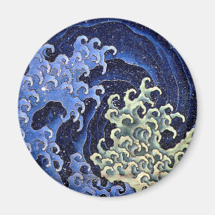 Íman Onda Feminina Japonês Vintage Katsushika Hokusai