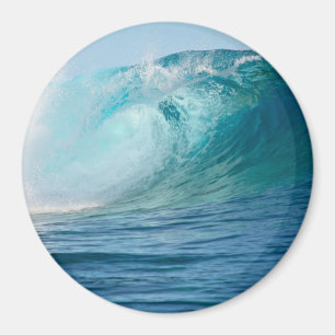 Íman Onda grande do Oceano Pacífico que quebra em volt