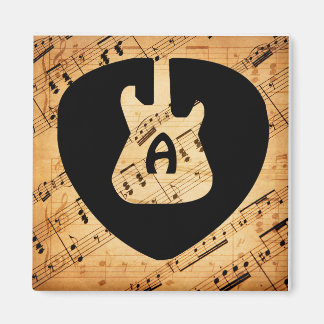 Íman Onda Sonora de Guitarra Rock and Roll Monograma Vi