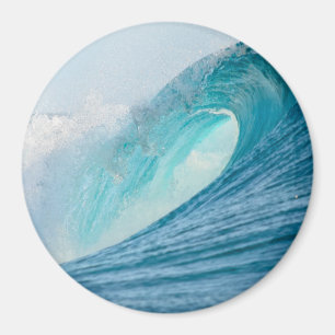 Íman Onda surfando do tambor que quebra em volta do ím