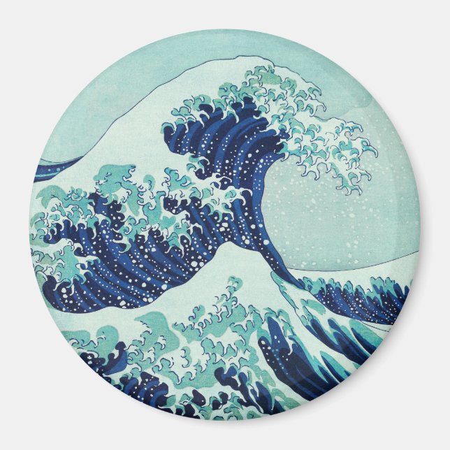 Íman Ondas Azuis de Hokusai (Frente)